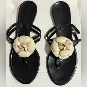 Chanel Camilla flip flops